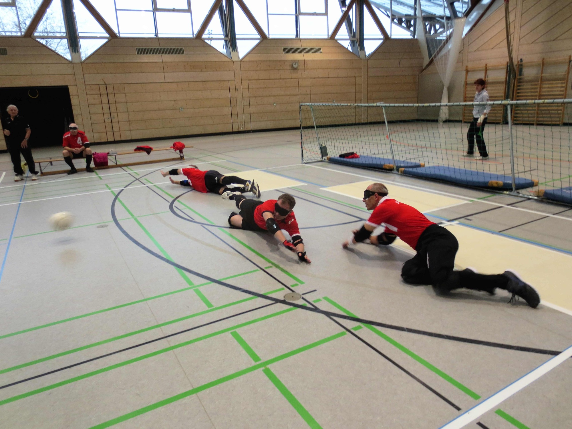 Ein Spieler im Spielfeld